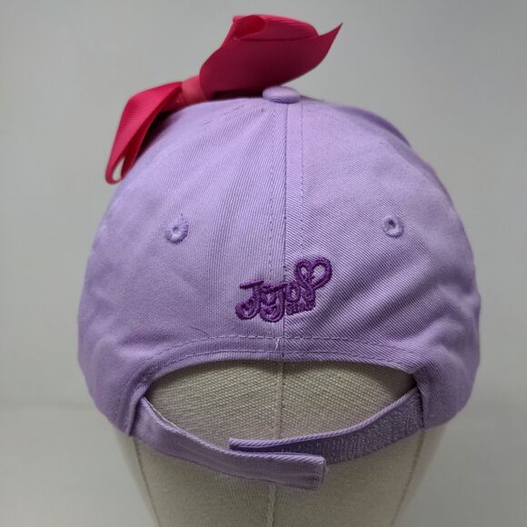 Nickelodeon Girl's JoJo Siwa Strapback Hat Purple OSFM Bow W/Sticker - Picture 7 of 10